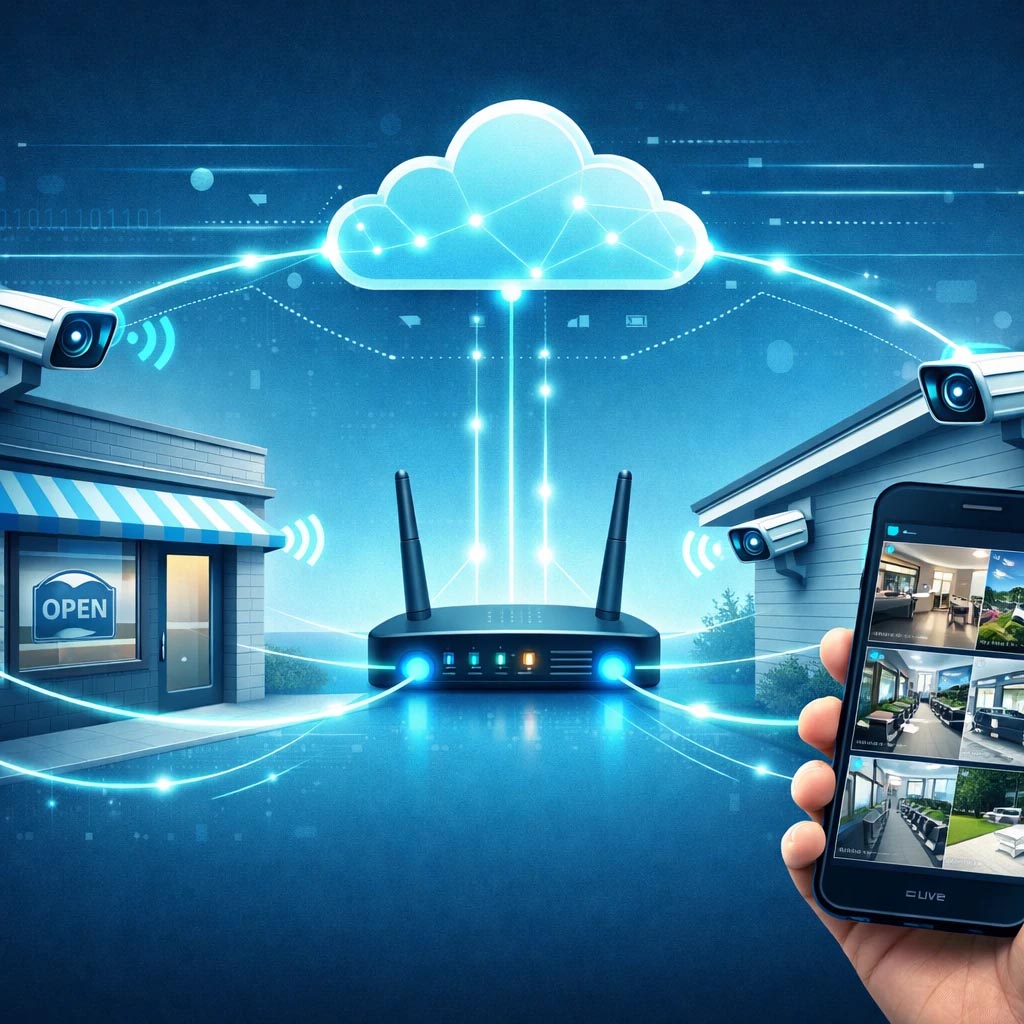 انتقال تصویر دوربین مدابسته روی گوشی